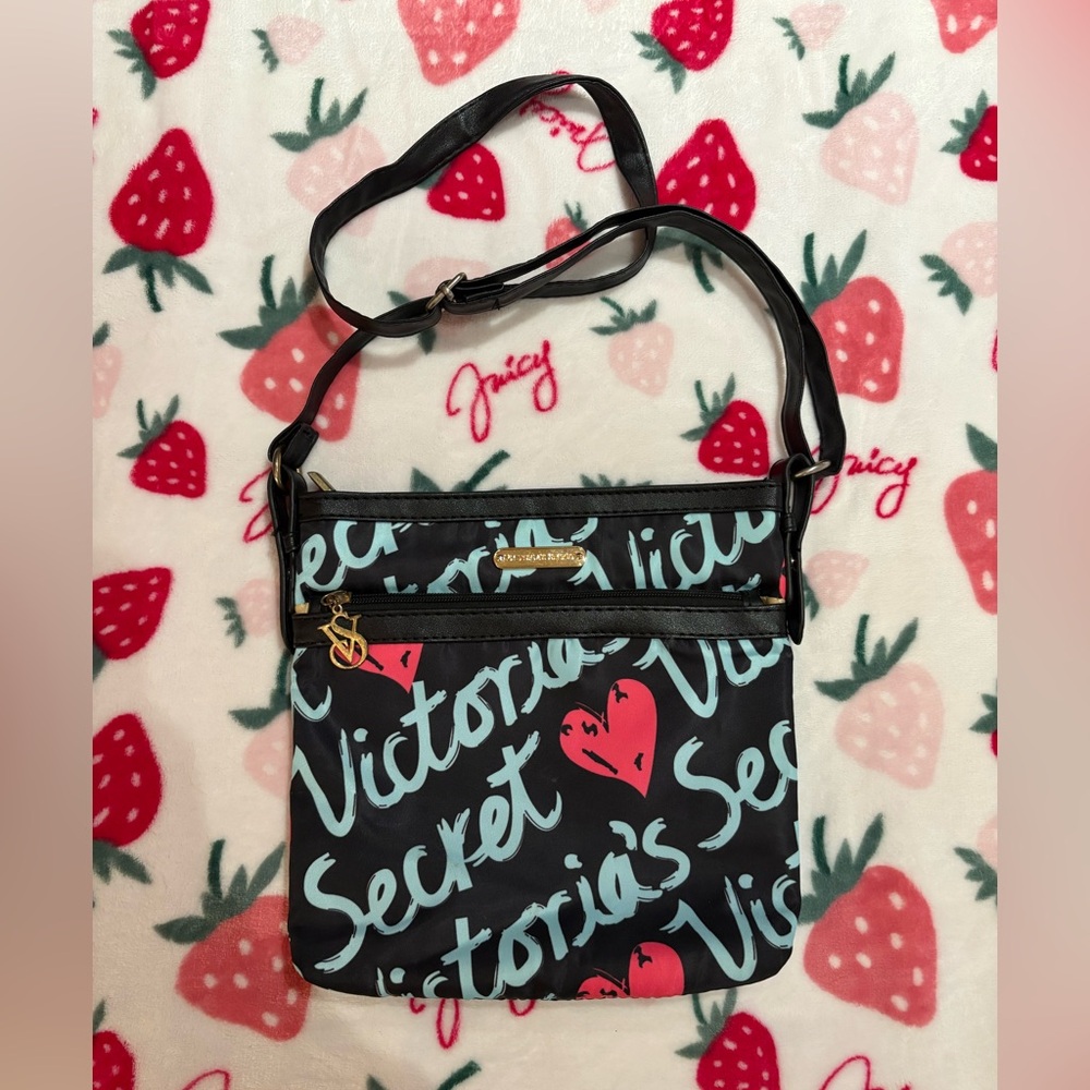 Y2K Victoria’s Secret Graffiti Heart Crossbody Bag